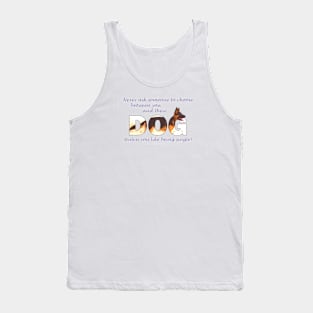 Never ask someone to choose between you and their dog unless you like being single - German Shepherd oil painting word art Tank Top